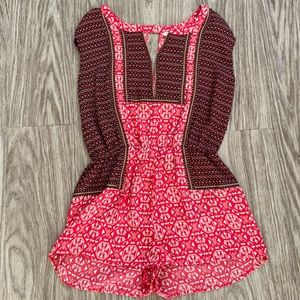 Tunic style boho romper